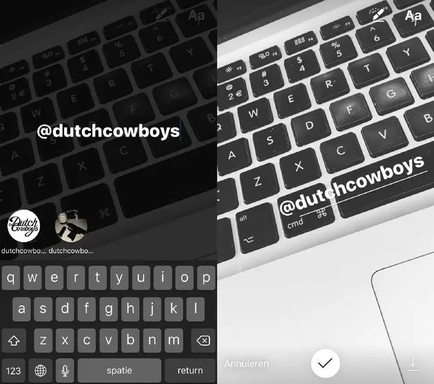 instagram stories taggen