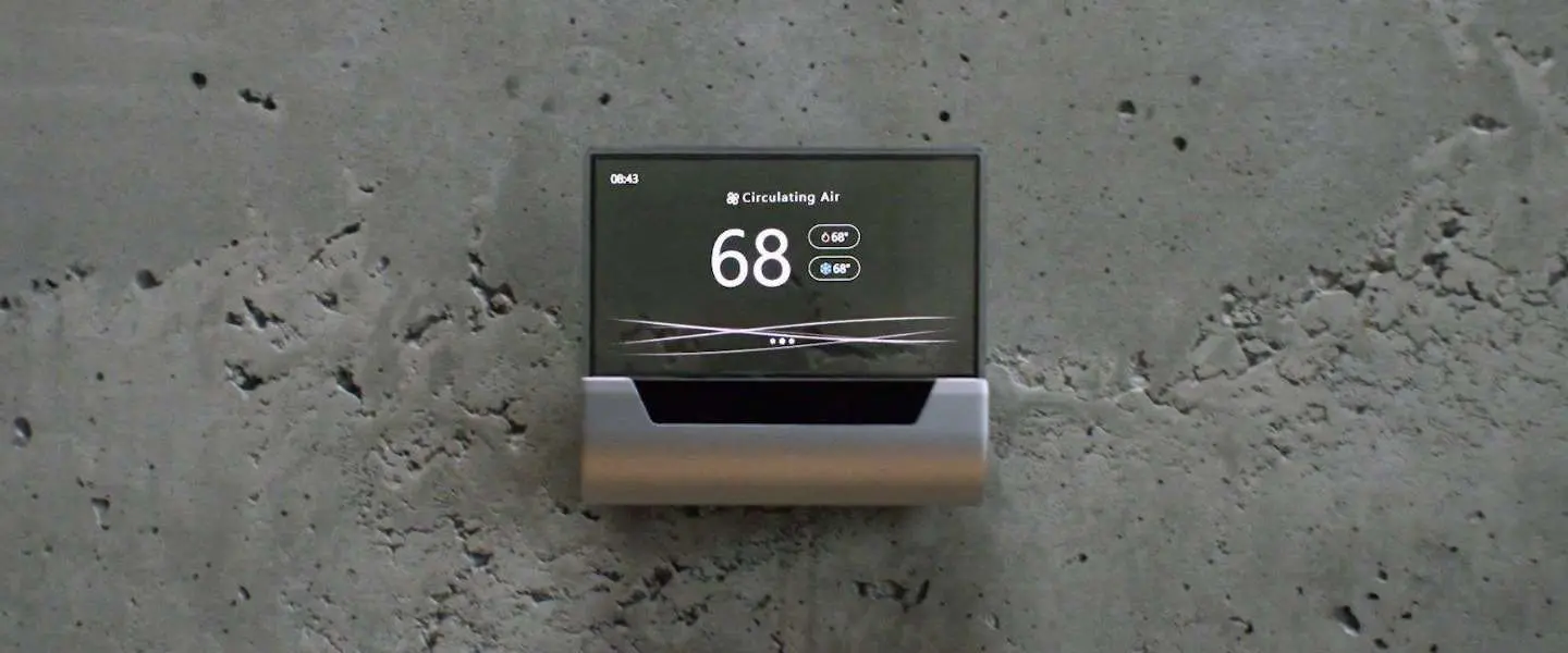 microsoft thermostaat cortana glas