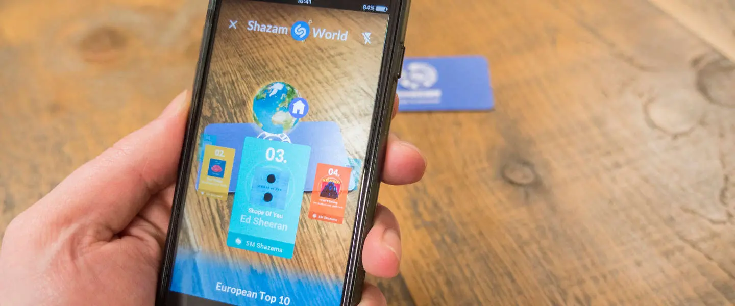 shazam ar scan merken