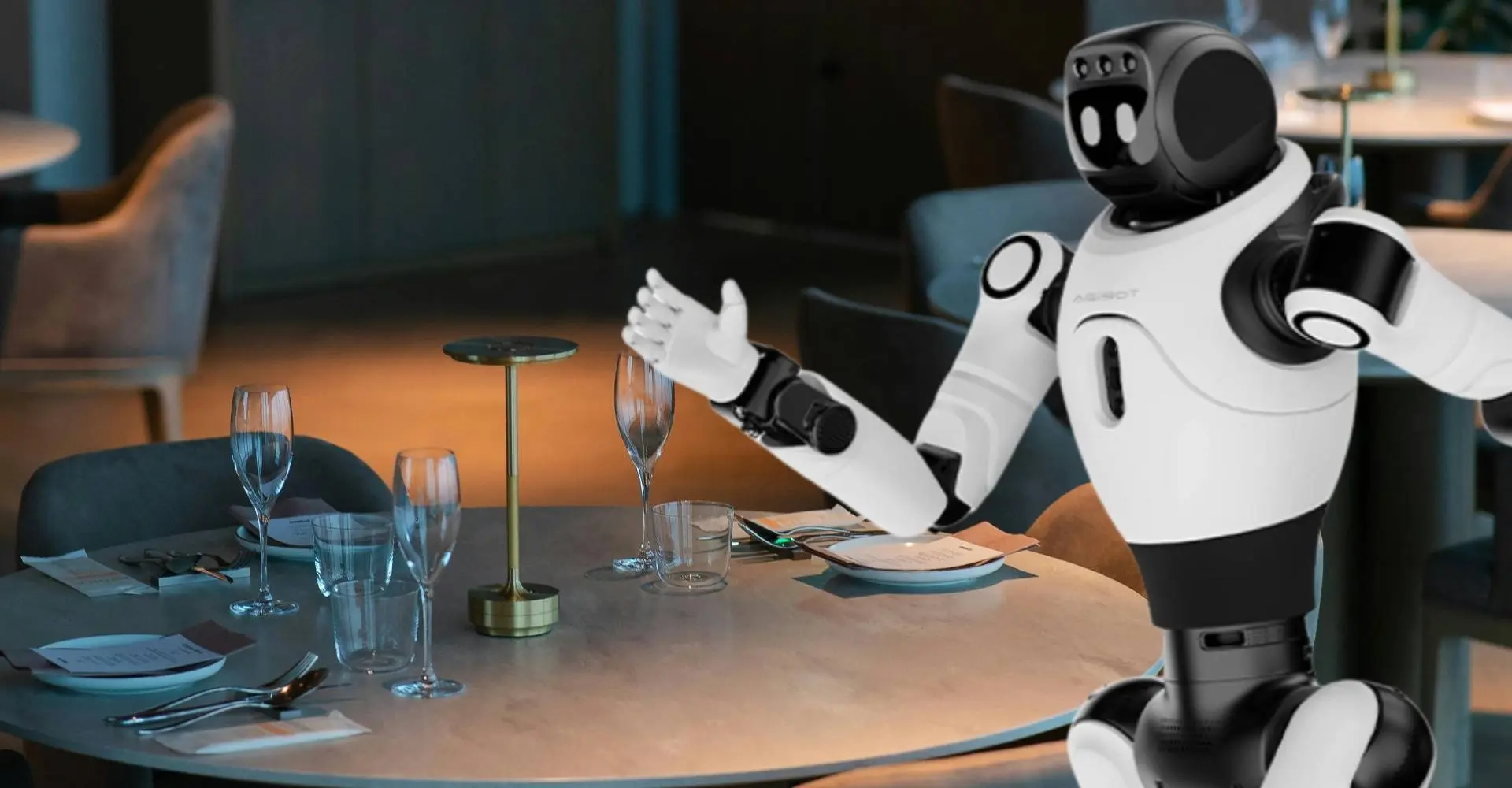 Dansende robot gaat te ver in restaurant in Californië