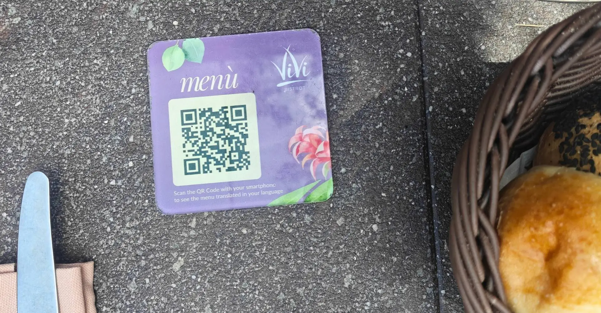 QR code menu