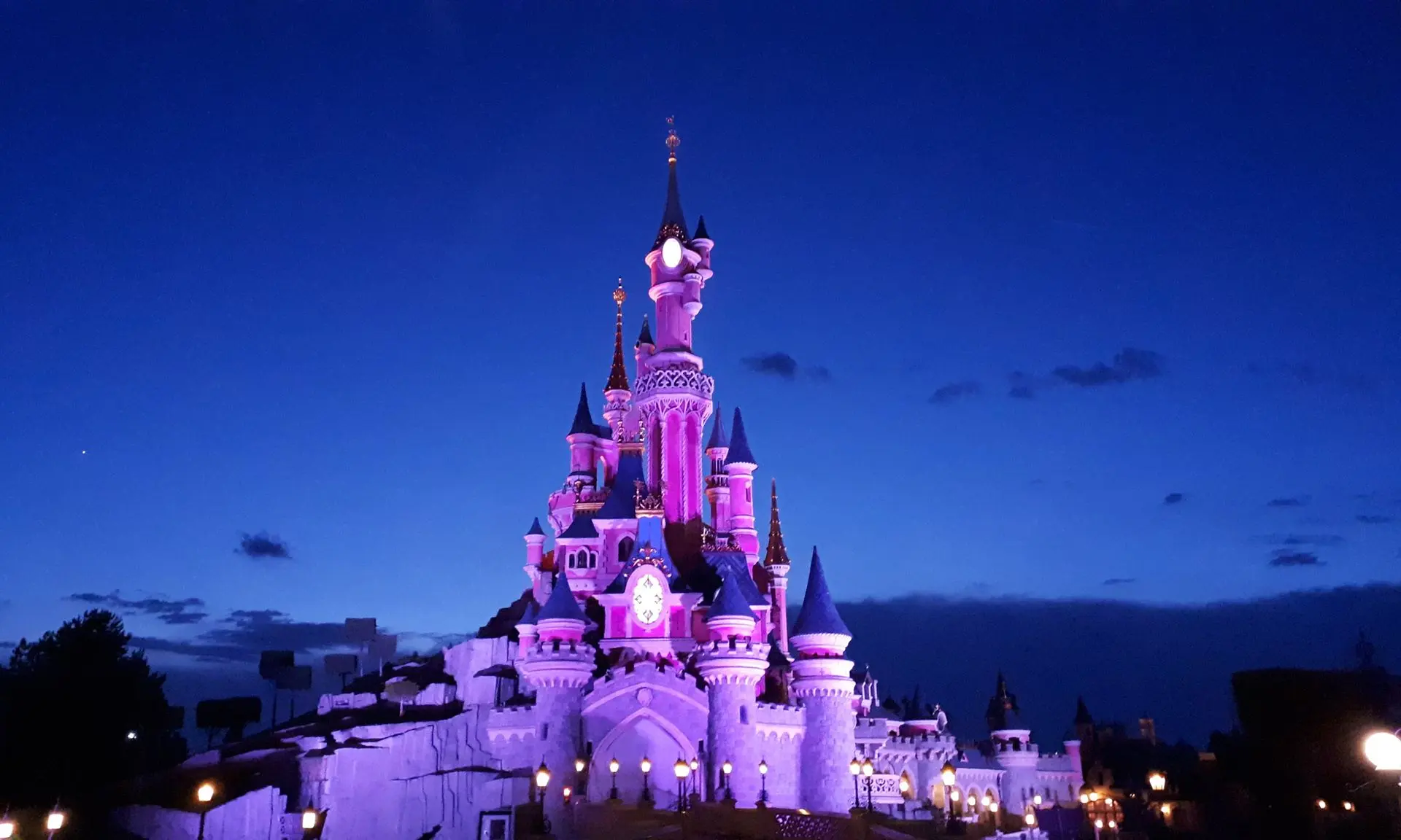 disney land at night