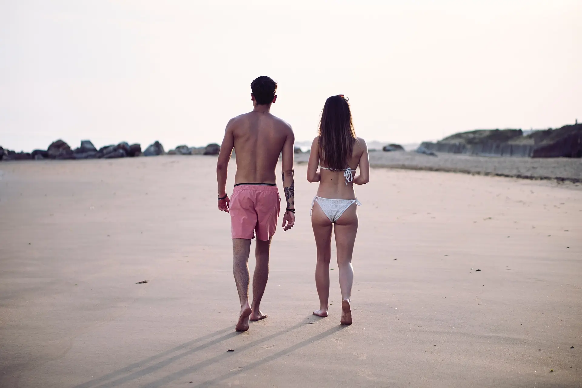foto goed bijlopen op strand