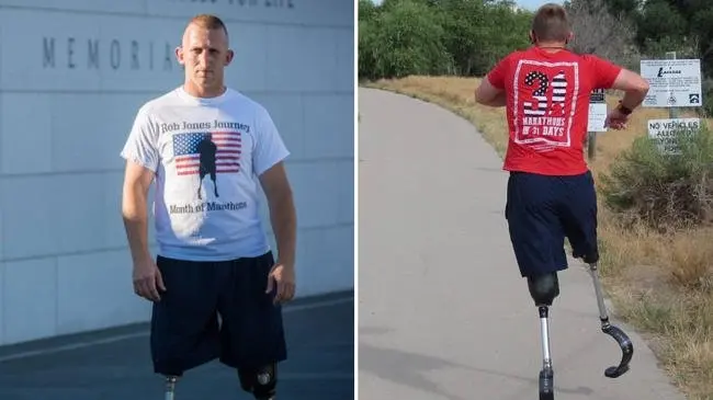 marine prosthetic leg 31 marathons 31 days 1