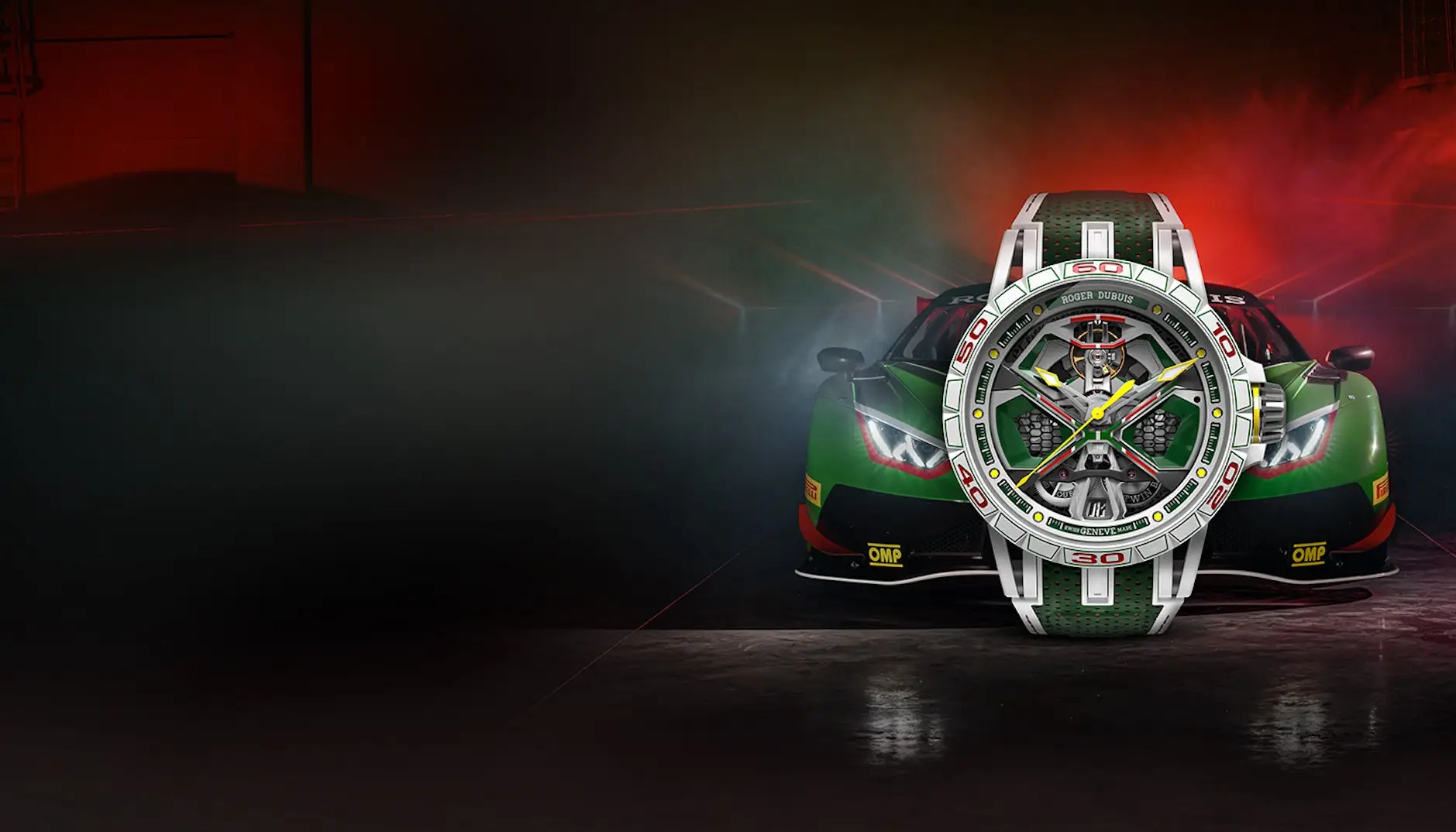 Het perfecte horloge bij jouw Lamborghini Huracán is deze Roger Dubuis