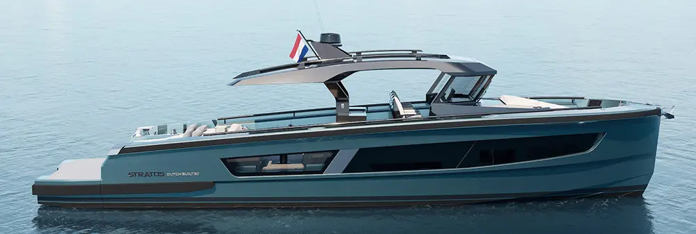 De Stratos Dutch Built 50: een wonder dat kracht, stijl en luxe combineert op volle zee