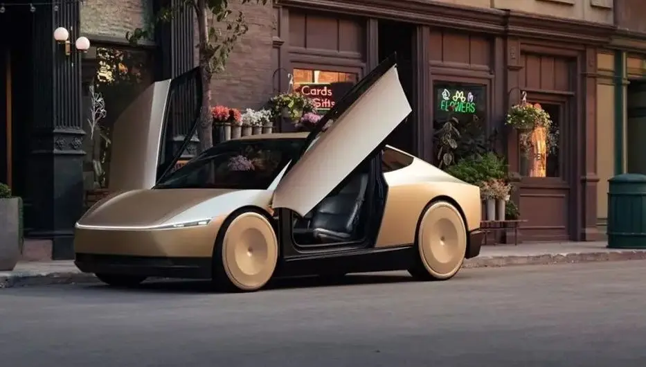 Elon Musk maakt zelfrijdende robotaxi Cybercab bekend voor een prikkie