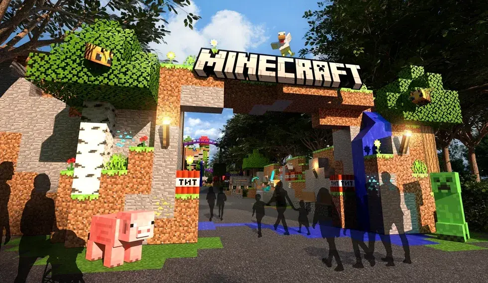 De best verkochte videogame Minecraft komt met eigen pretpark