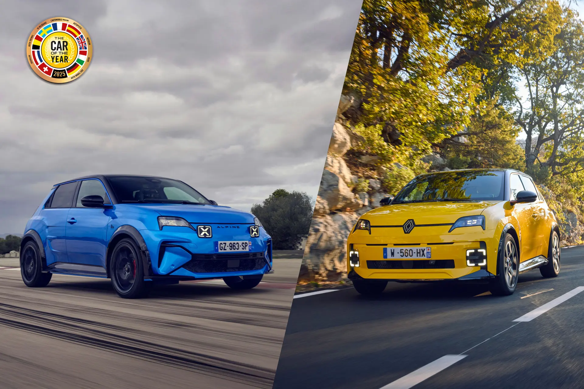 renault 5 e tech electric en alpine a290 zijn car of the year 2025