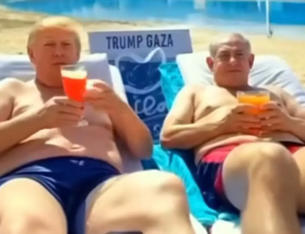 Trump deelt bizarre AI-gegenereerde video over 'Trump Gaza'