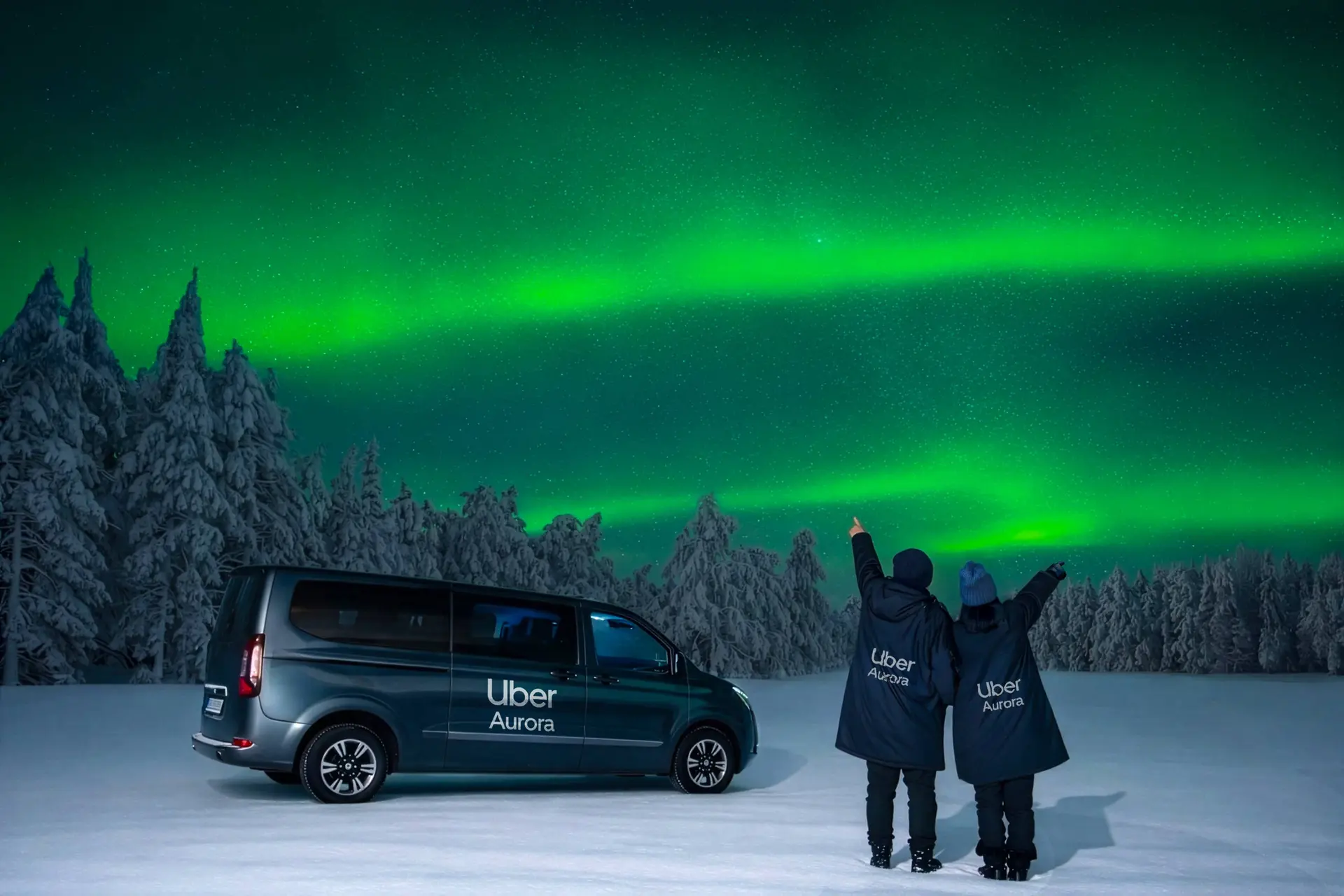 Met Uber Aurora kun jij het spektakel van het noorderlicht gaan bewonderen