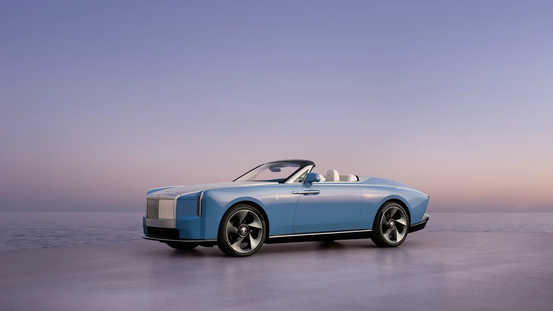 De nieuwe Rolls-Royce combineert pure stilte met extreem exclusieve open luxe