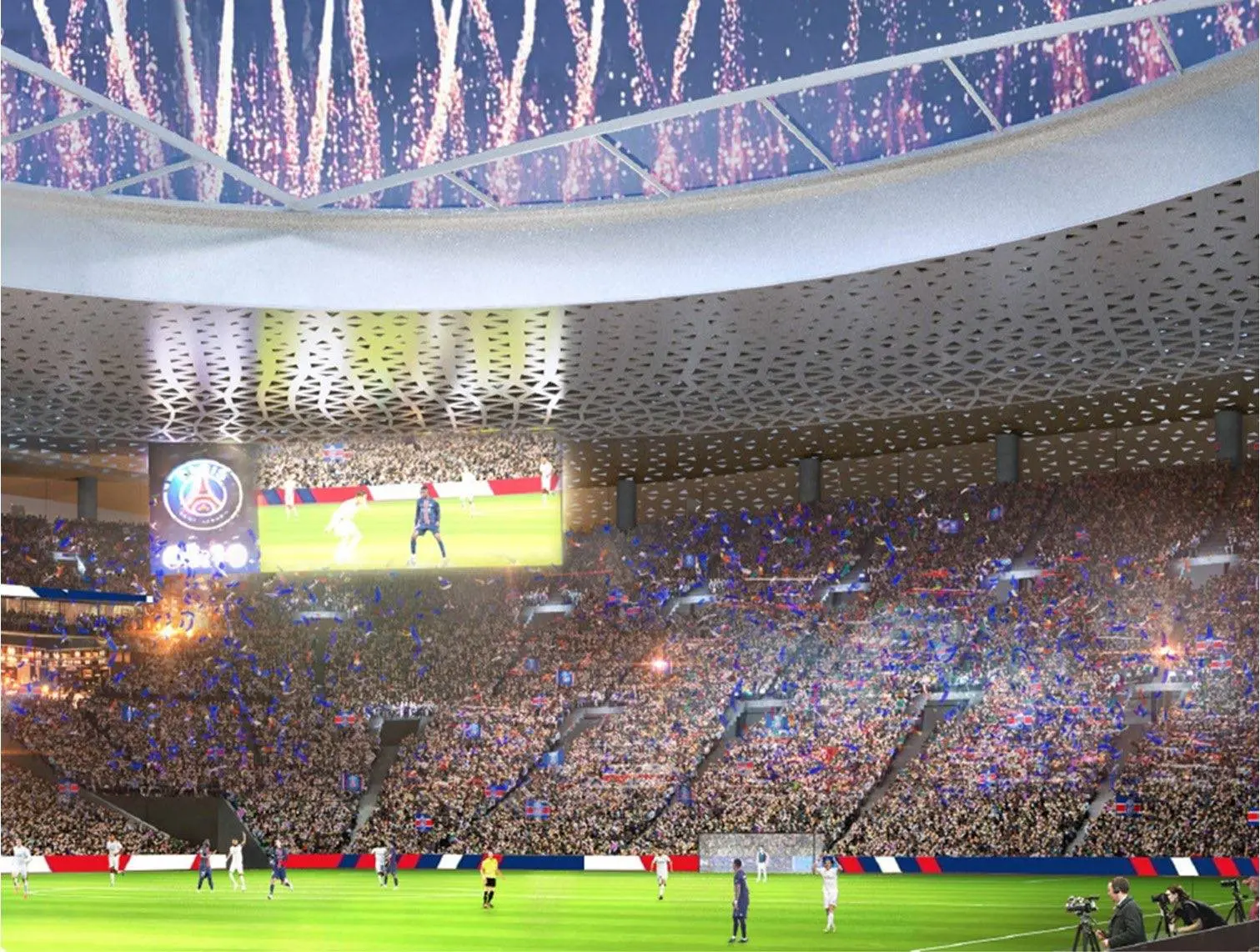 Les images du nouveau stade du PSG dévoilées