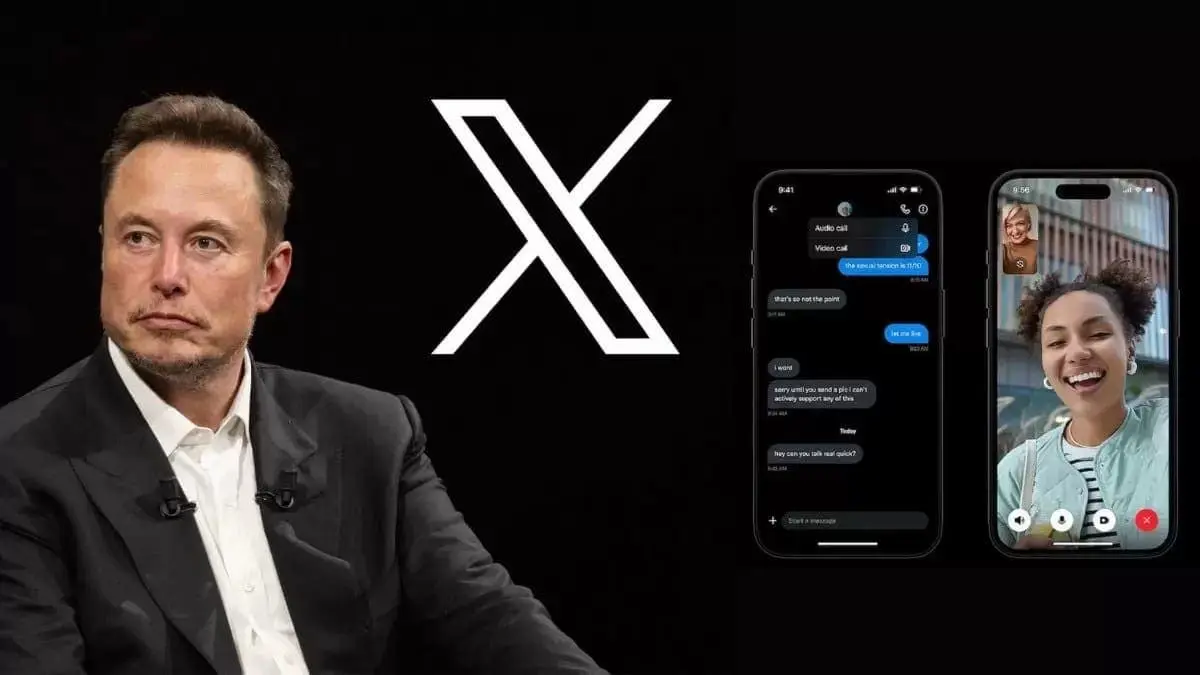 audio video calls on x