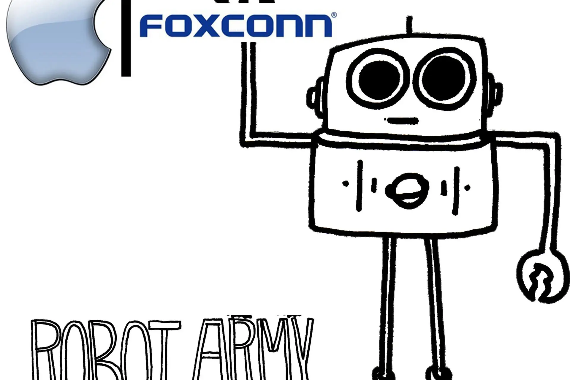 foxconn apple robot army