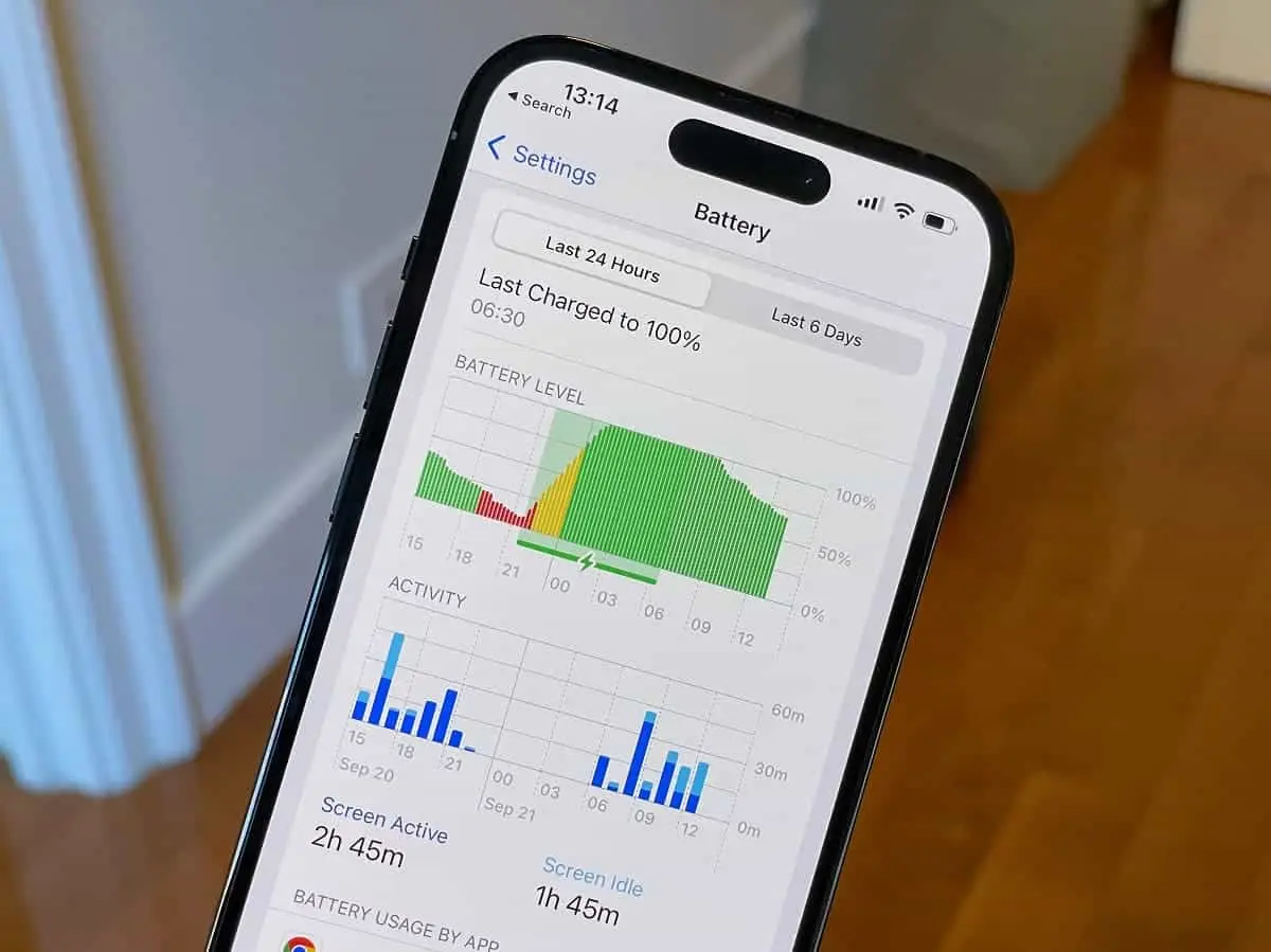 iphone 14 pro battery life settings