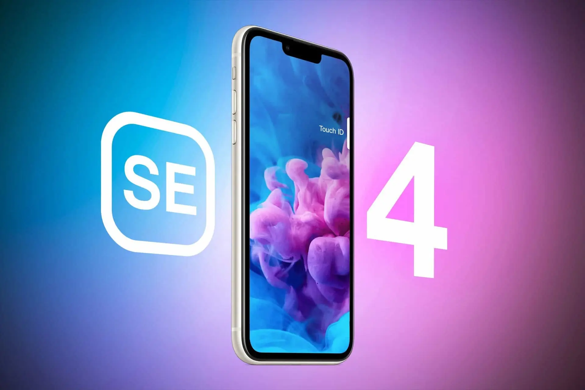iphone se 4 touchid and notch 1