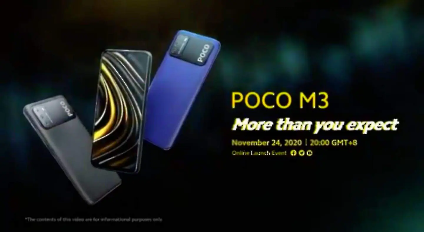 poco m3 laiunch