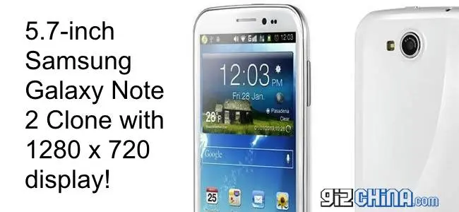samsung galaxy note 2 clone china