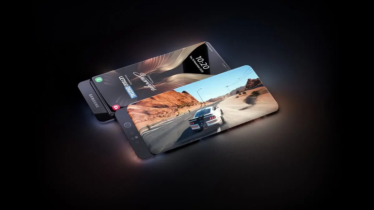 samsung galaxy smartphone sliding camera