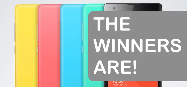 winners are