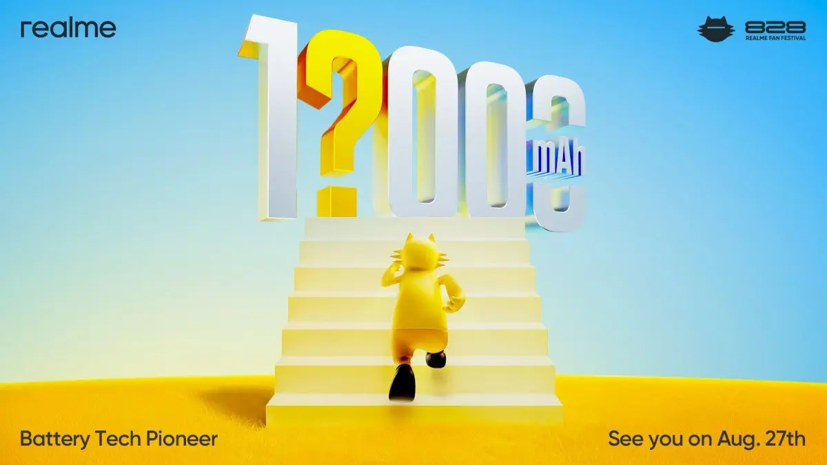 Realme's Monster Battery Phone Coming on August 27 with 10,000mAh+ Capacity