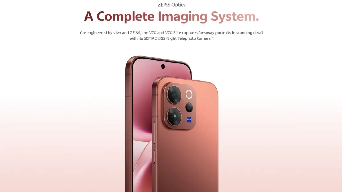 vivo V70 and V70 Elite Colors and Sony Camera Sensors Officially Revealed