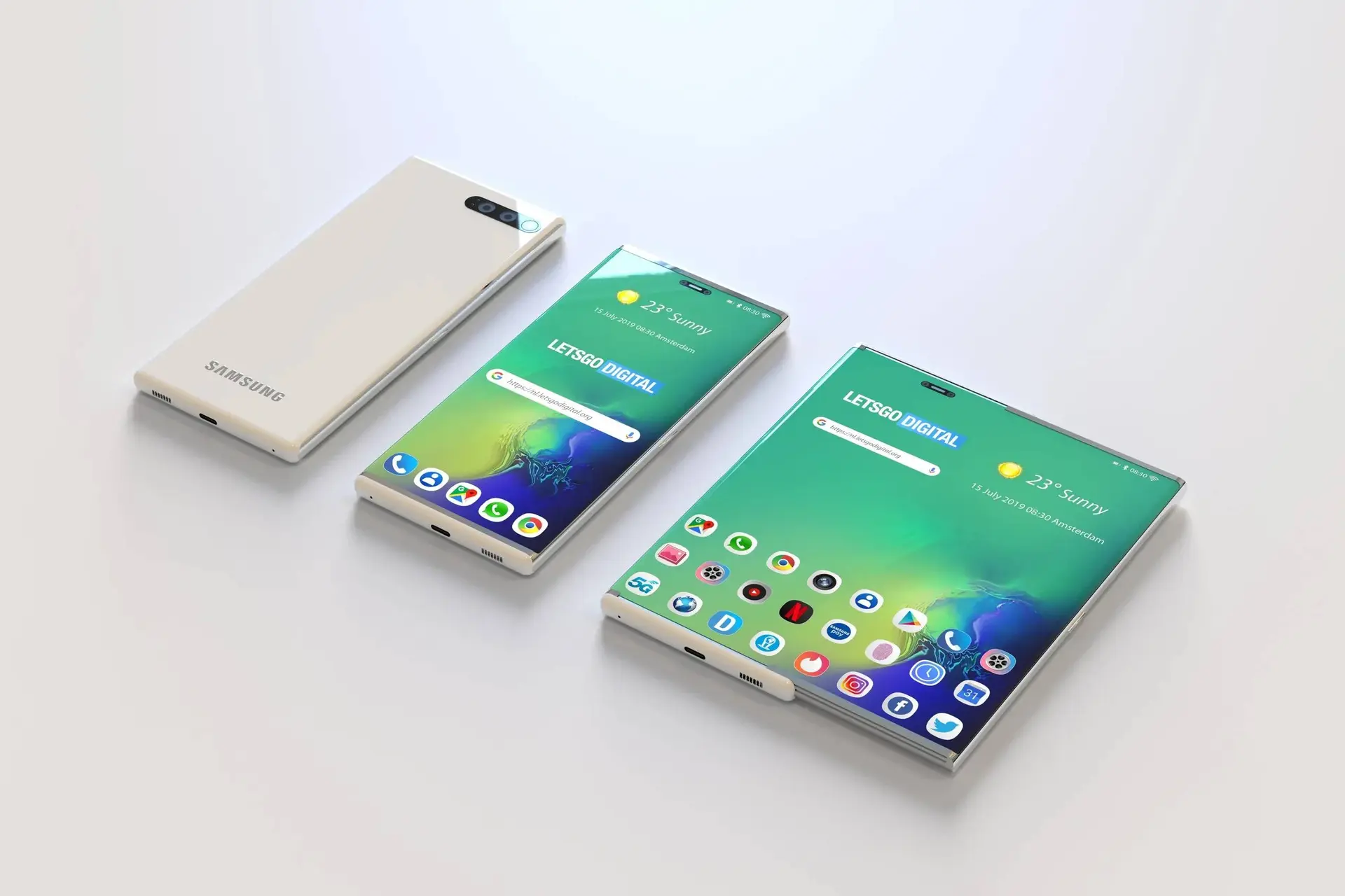 Samsung Patents Two Rollable Phone Designs — One Hides the Screen Completely