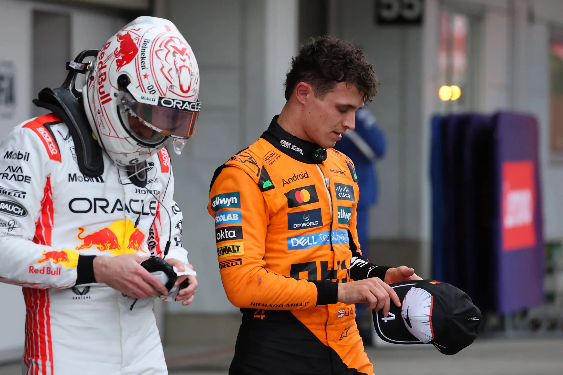 Norris over titelstrijd met Verstappen: 'Zijn prestaties verrassen mij niet meer'