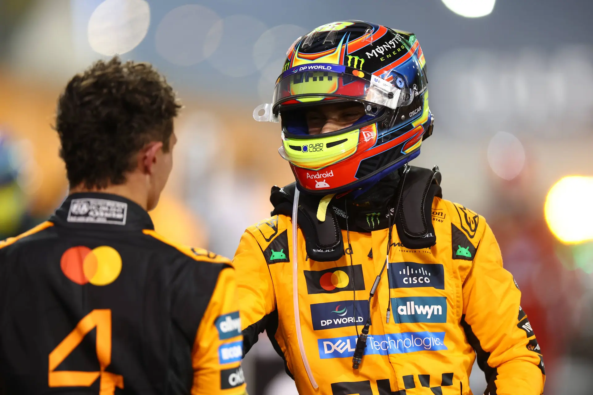 norris en piastri in bahrein