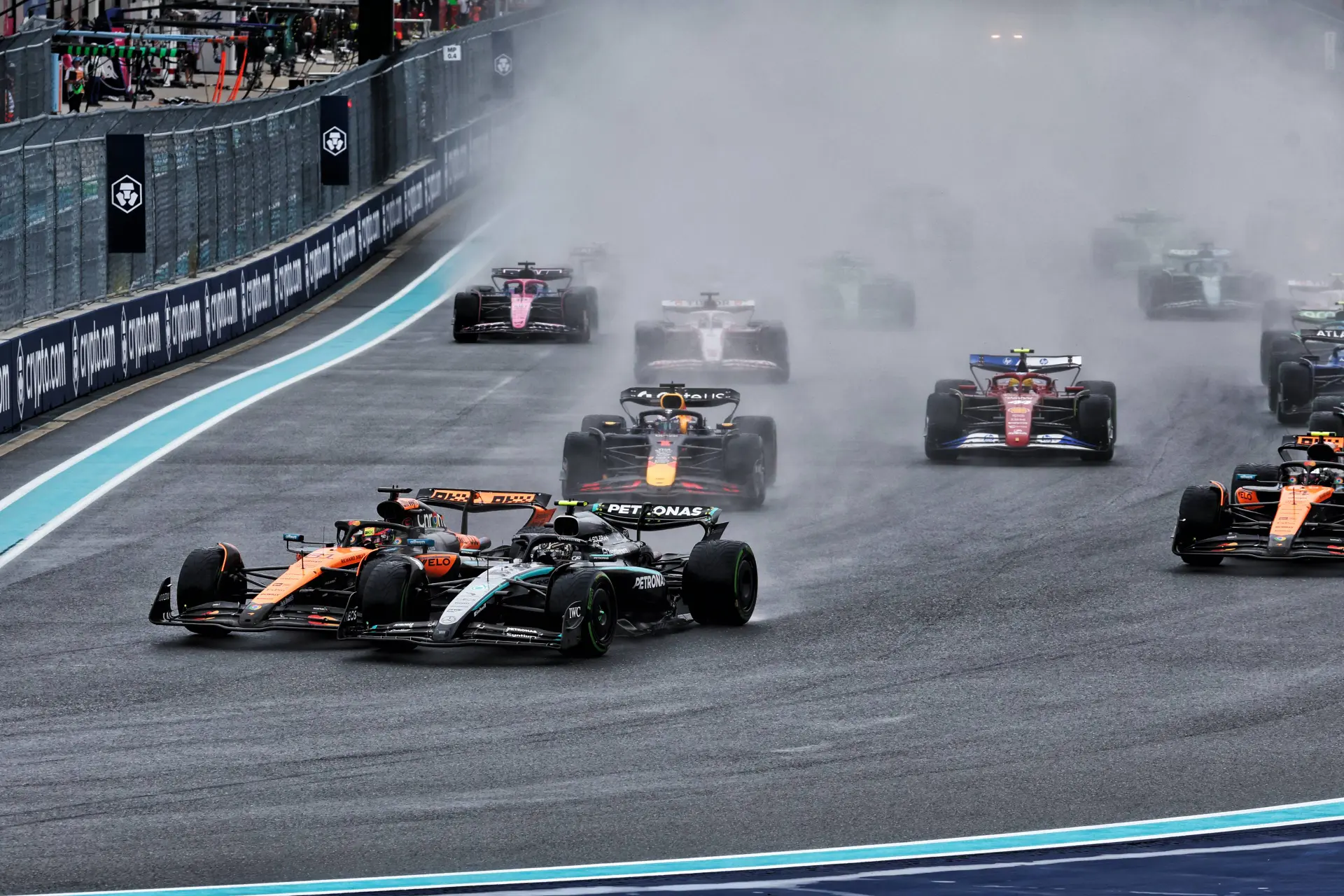 Max Verstappen penalised for incident with Antonelli