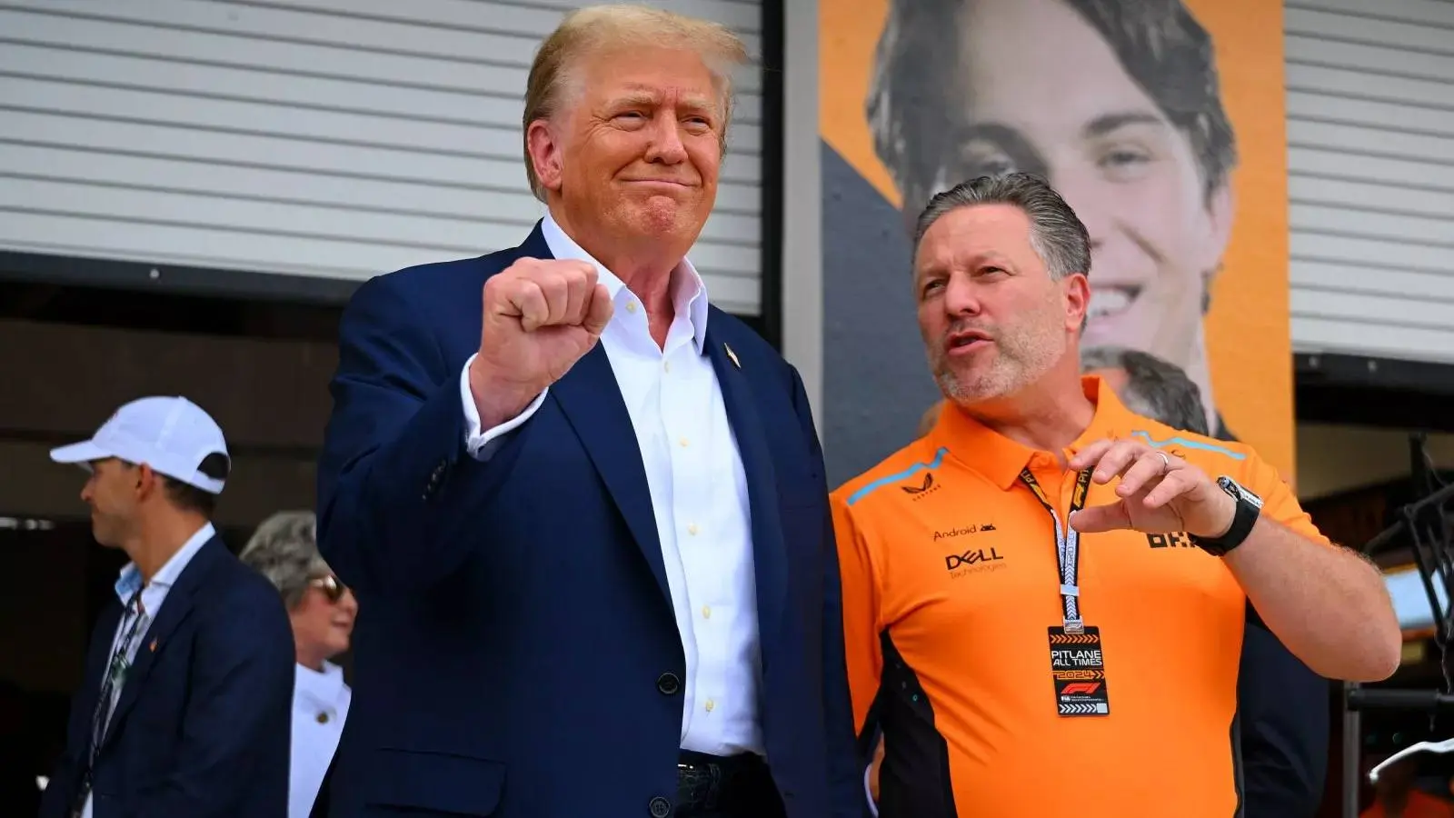 Will president Trump really drive a McLaren Formula 1 car in Austin?