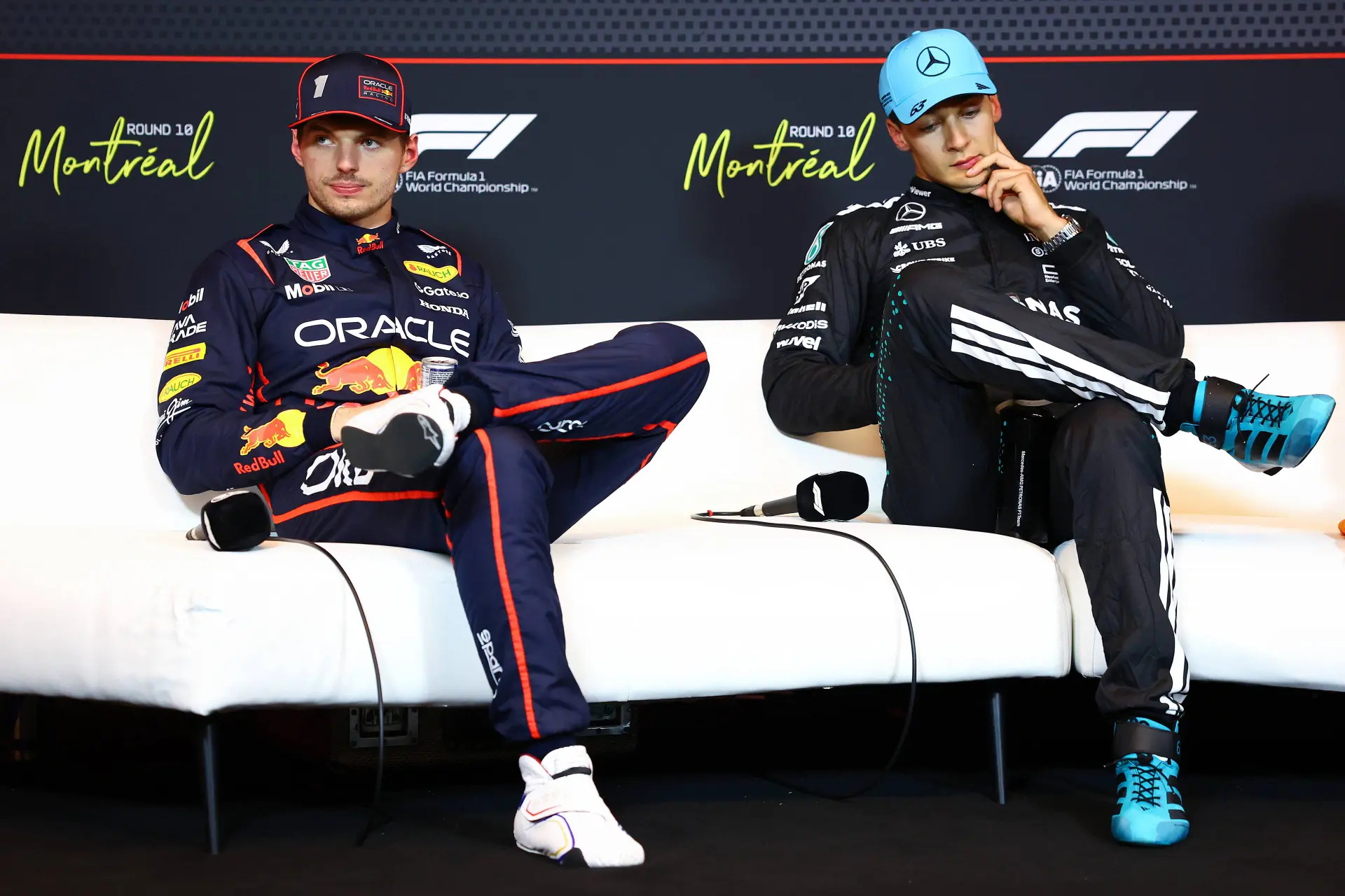 Russell's sudden move against 'cheeky' Verstappen labelled as 'Take this you sucker!' message