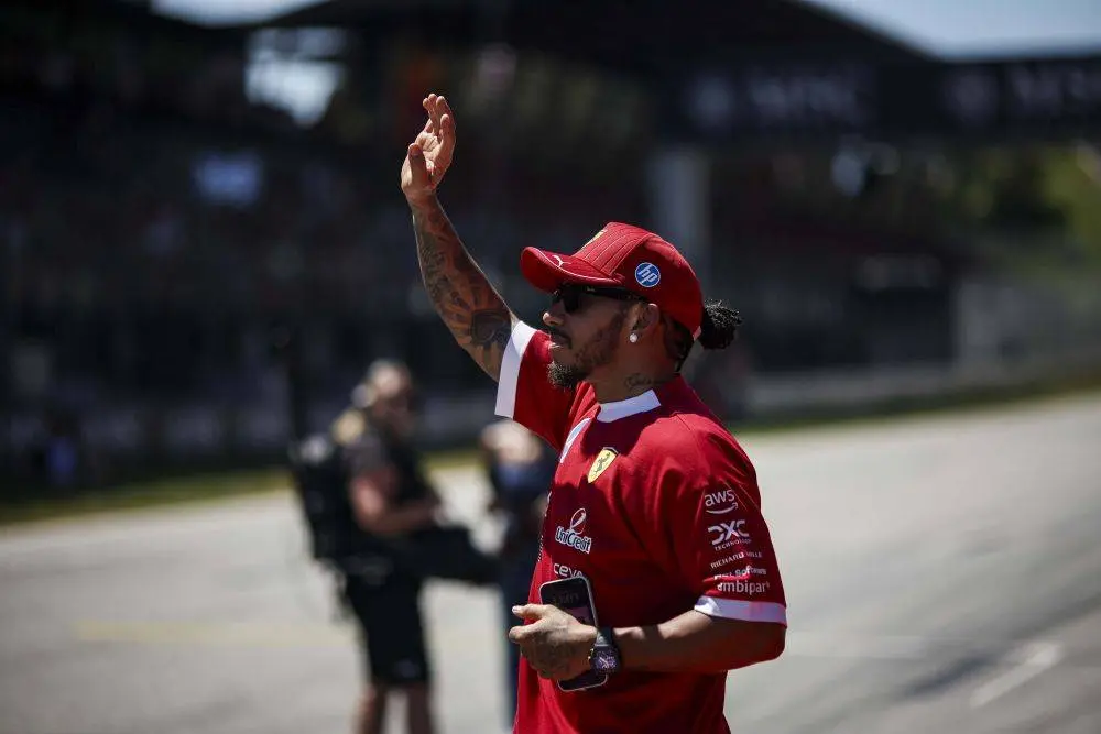 Hamilton unveils special multi-color cap he will wear during the British Grand Prix