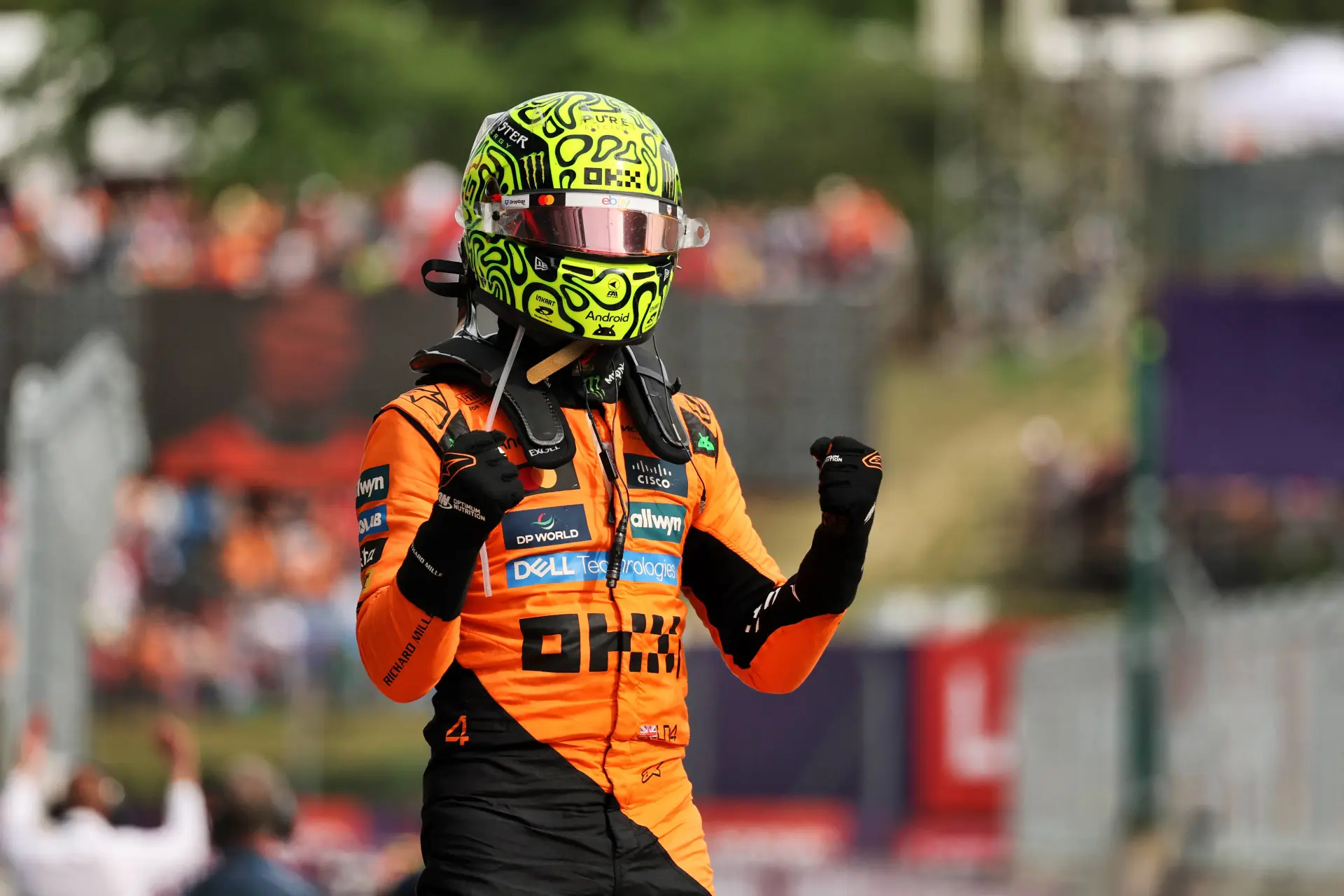 Lando Norris spotted with his 'secret' girlfriend Magui Corceiro after victory