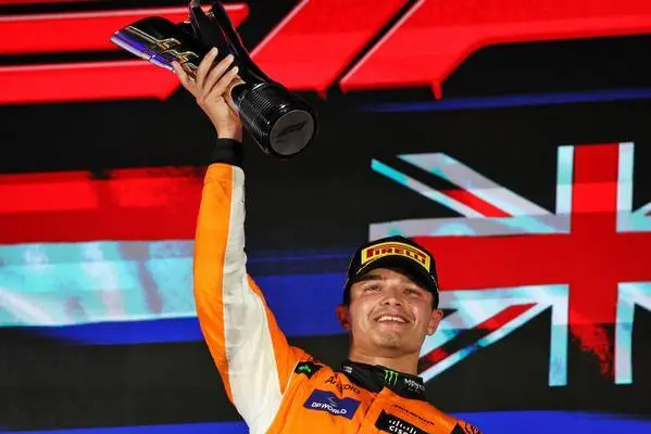 Norris clinches dominant Singapore win, Verstappen settles for second