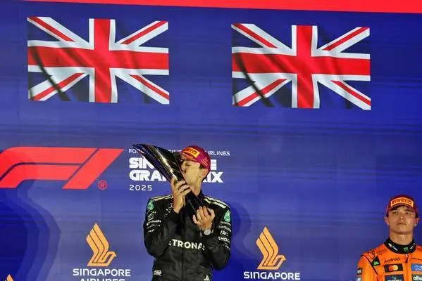 Russell comes with major admission after dominant Singapore GP win