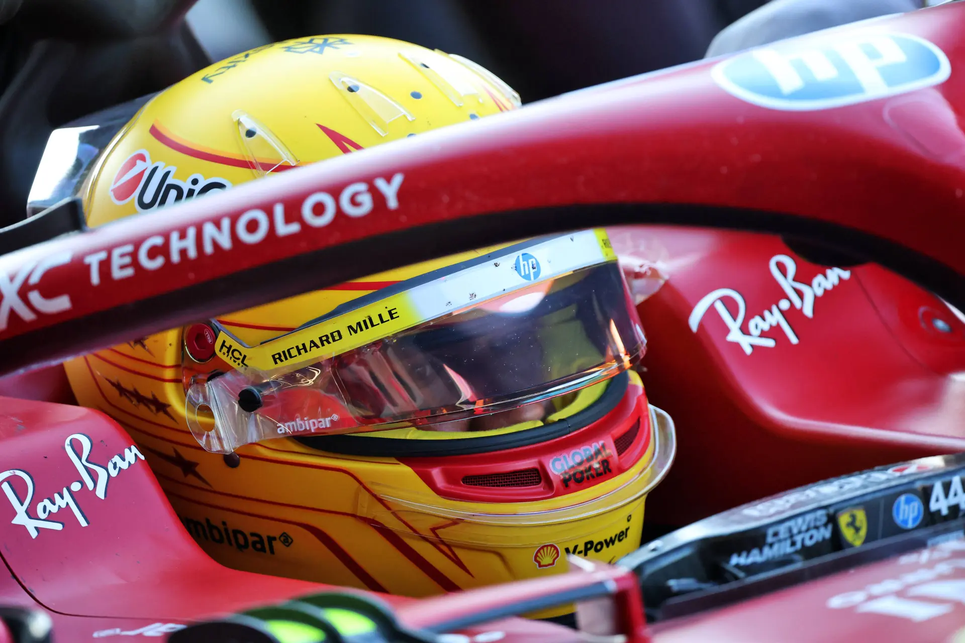 Ferrari-coureur Hamilton heeft er zo totaal geen zin in in Mexico-Stad
