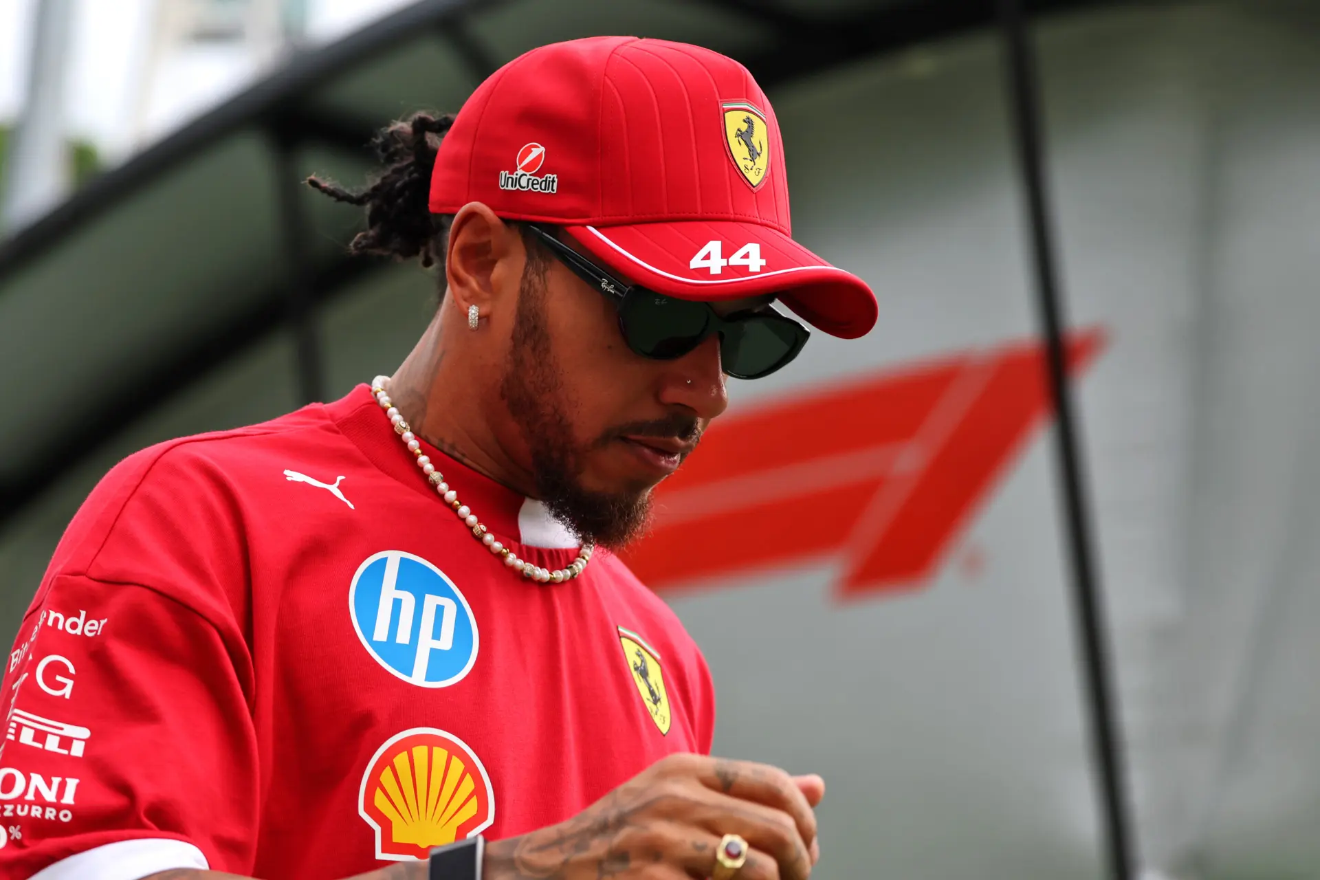 Hamilton "quite happy" with Ferrari's progress between practice sessions