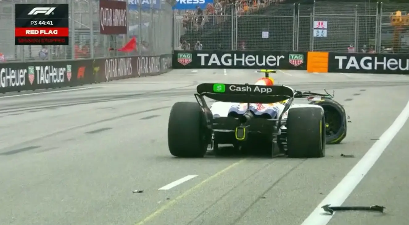 Lawson causes red flag for the second day in a row in Singapore!