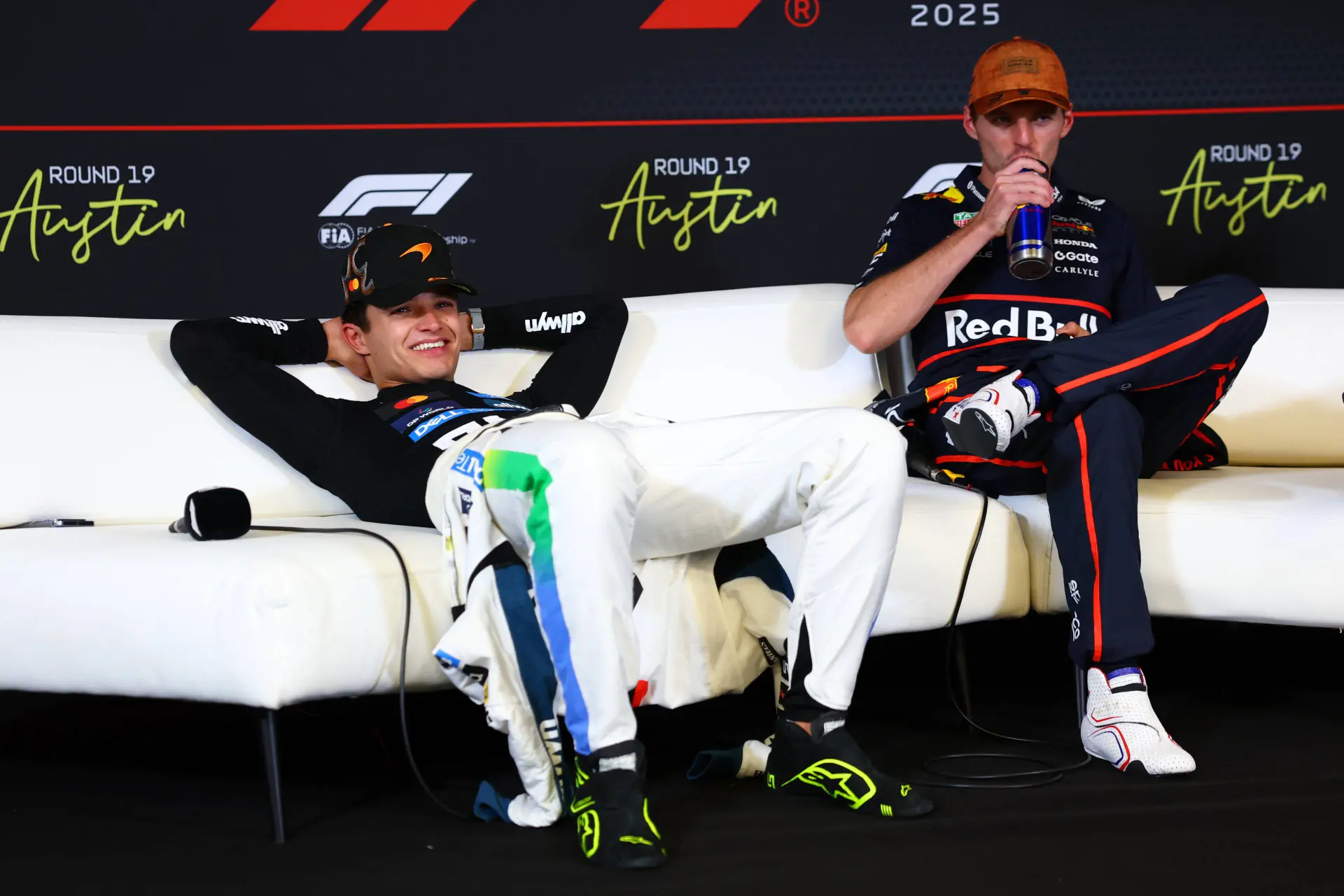 Straf Red Bull zorgt voor hilariteit bij Norris en McLaren