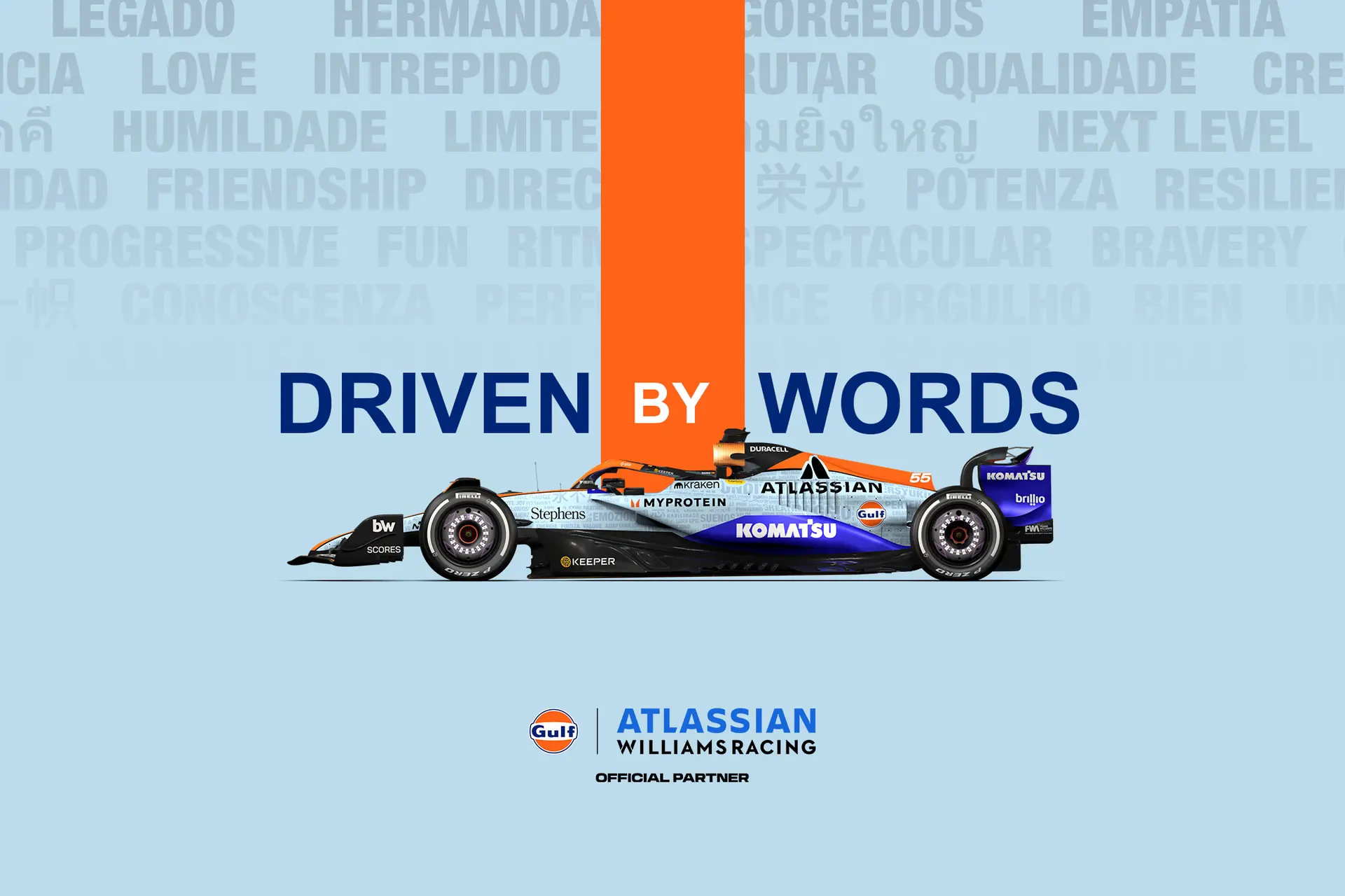 Williams unveil bespoke "Driven by Words" livery ahead of Brazil GP!