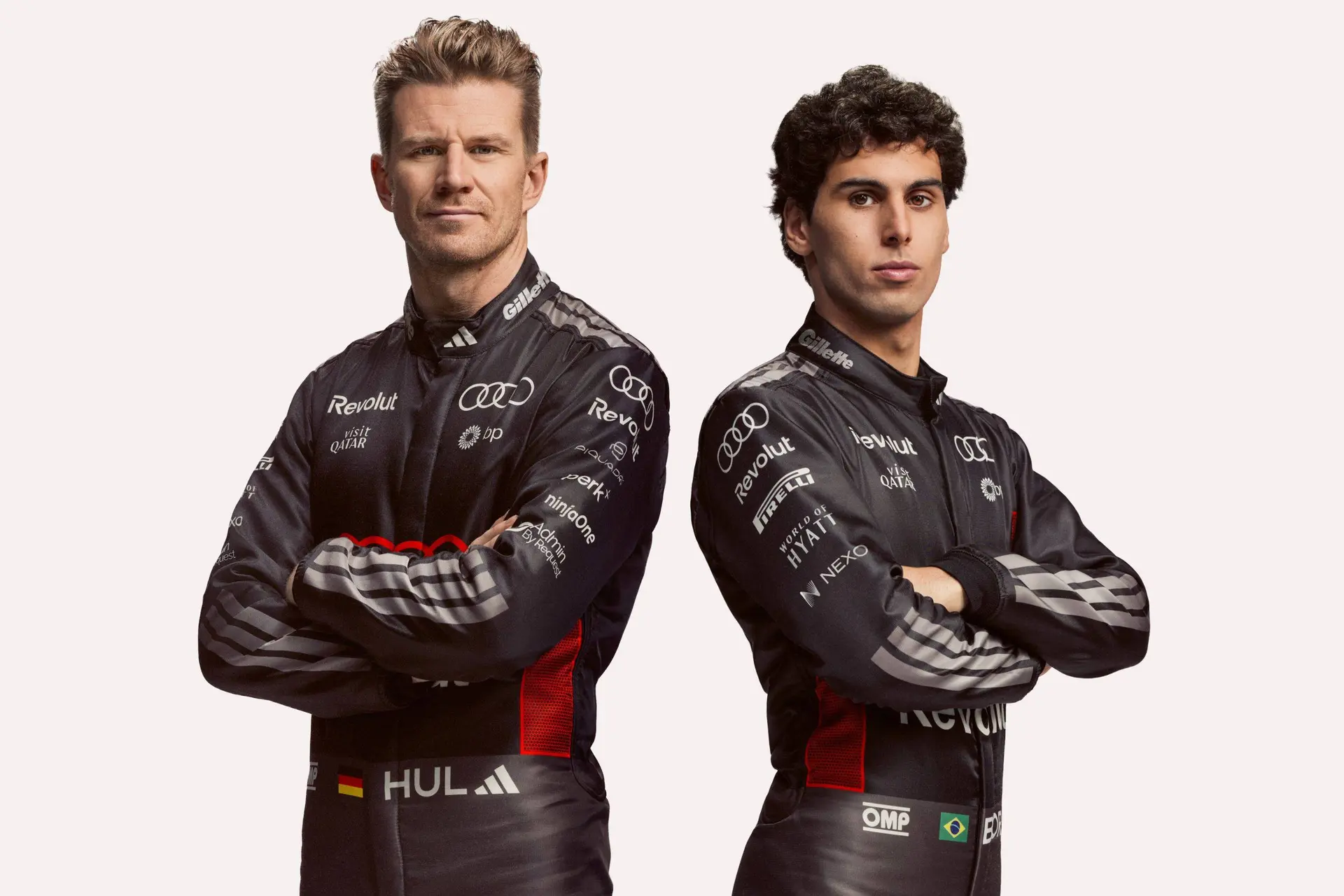 Audi's 2026 livery turns Bortoleto's 'bad boy face' into a smile at car launch