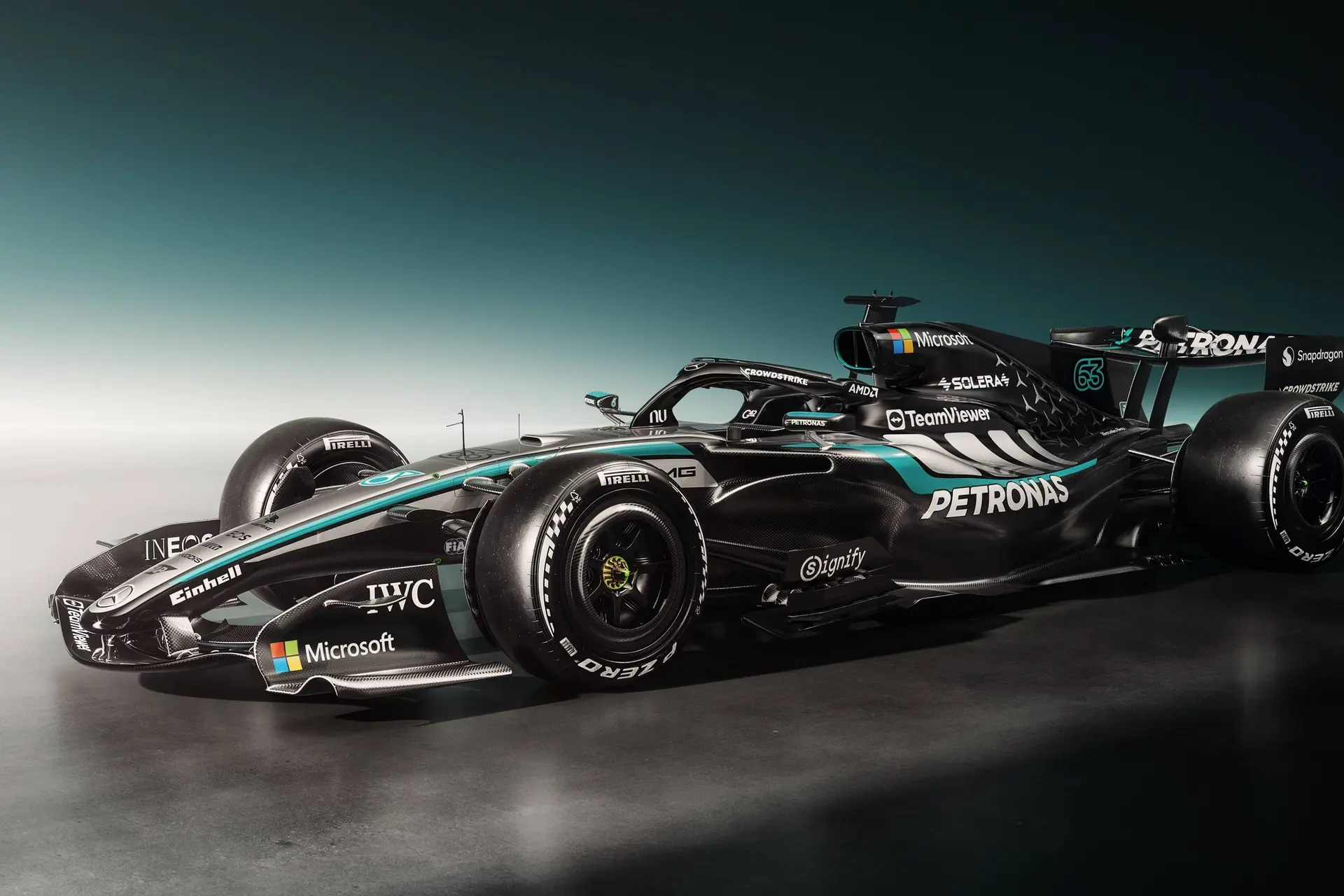 Russell takes over driving duties for Mercedes, team shares new Barcelona images