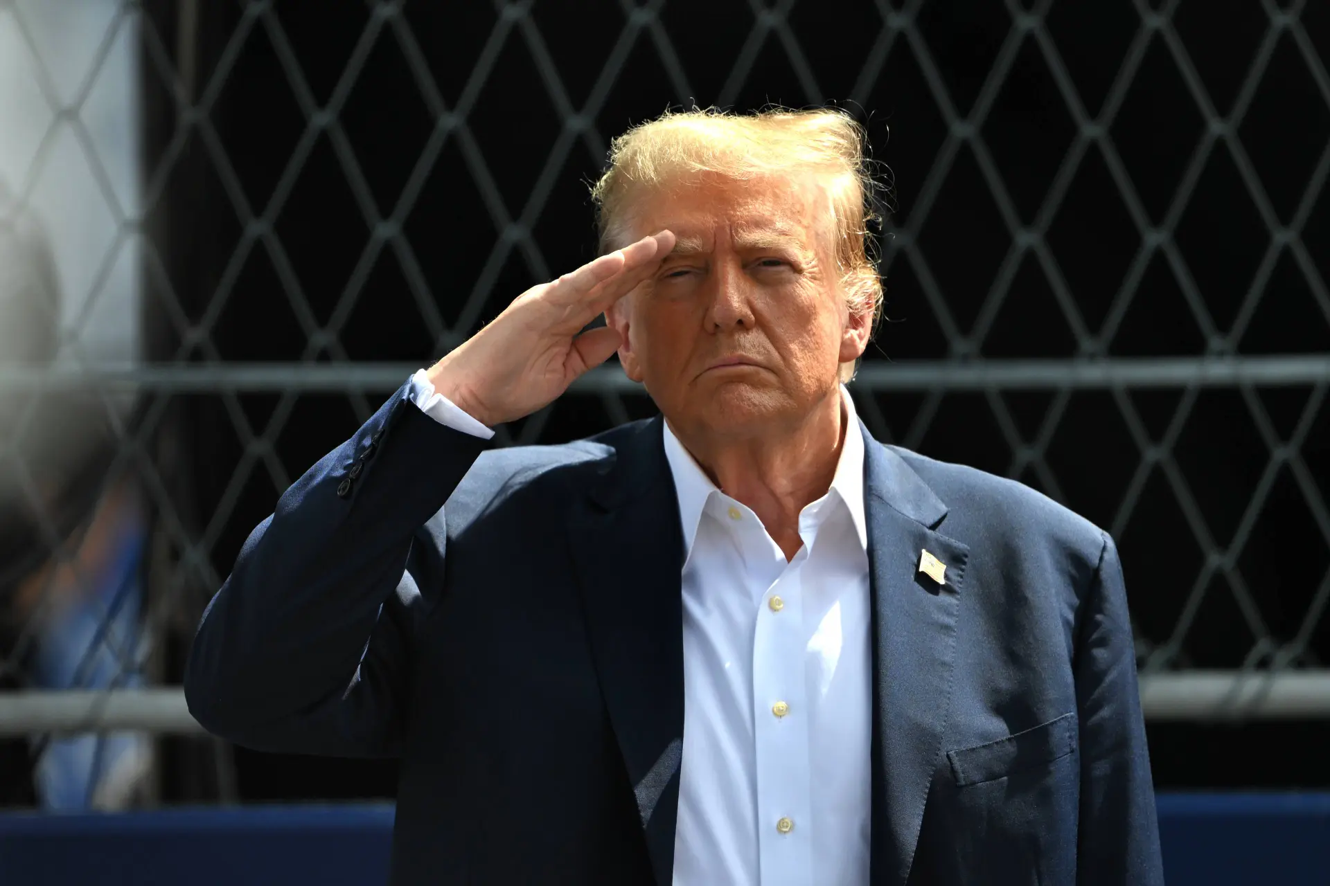 Trump makes obscene gesture and swears while visiting Red Bull's engine partner