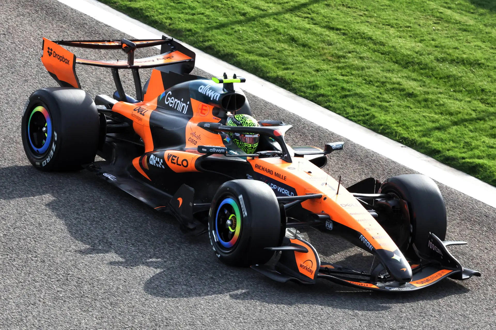 The drivers in action during second day of testing in Bahrain