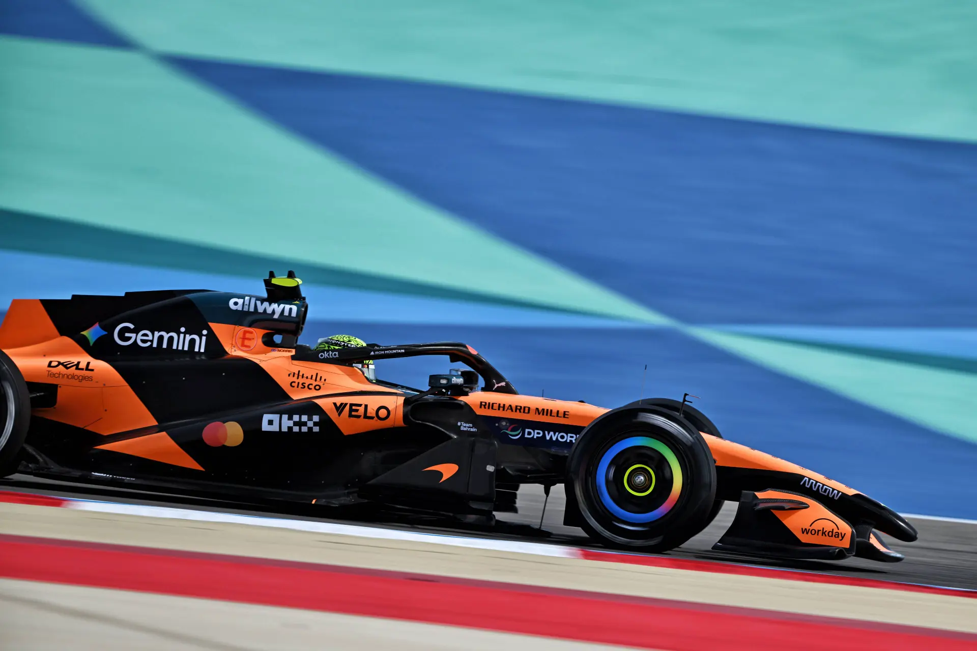 Norris and McLaren lead lap count as Mercedes and Red Bull falter
