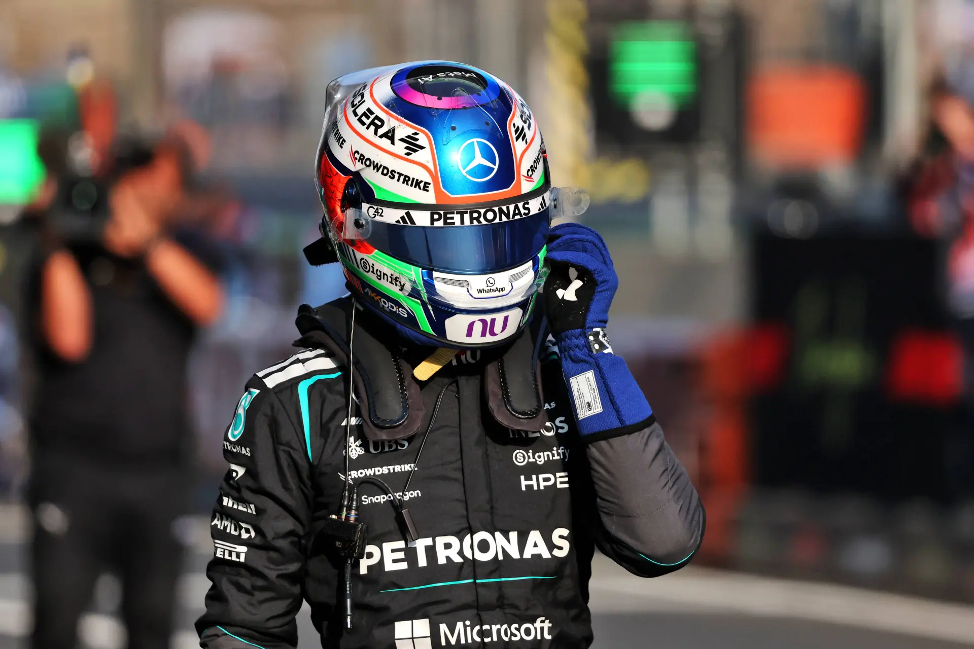 Mercedes driver handed penalty after collision with Hadjar in Chinese GP Sprint