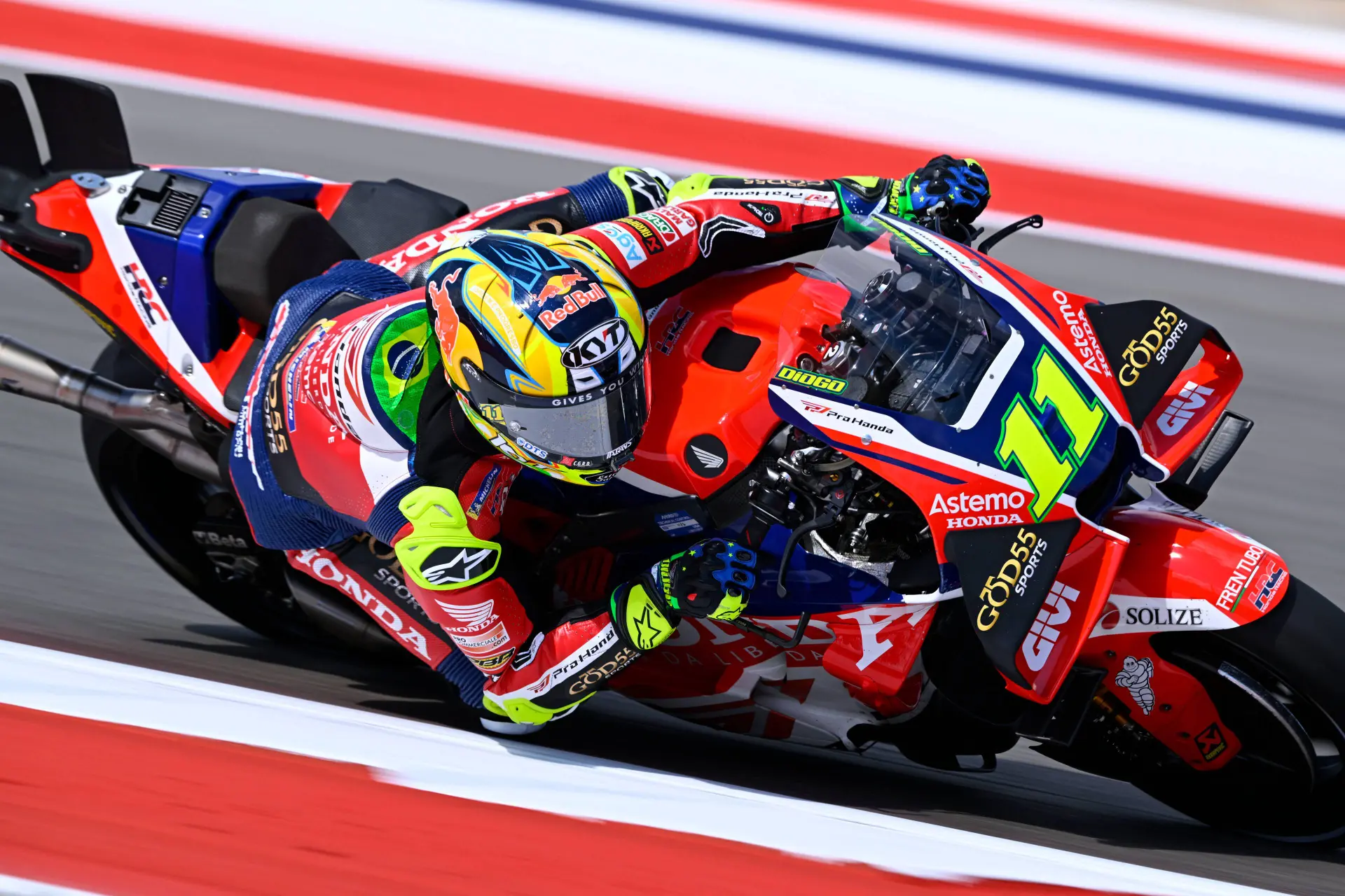 Marquez on top as nine riders crash in chaotic MotoGP practice