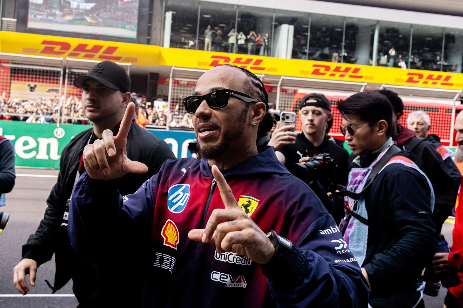 Hamilton shares heartfelt message after conquering first Ferrari podium
